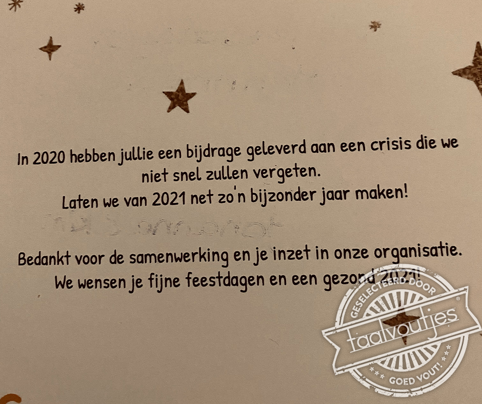 Dus júllie zitten achter deze ellende!