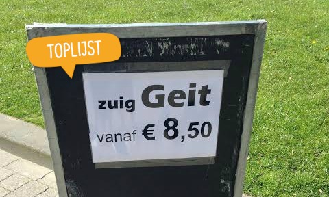 Alle gekkegeit op een stokje: 10 geitenvoutjes.