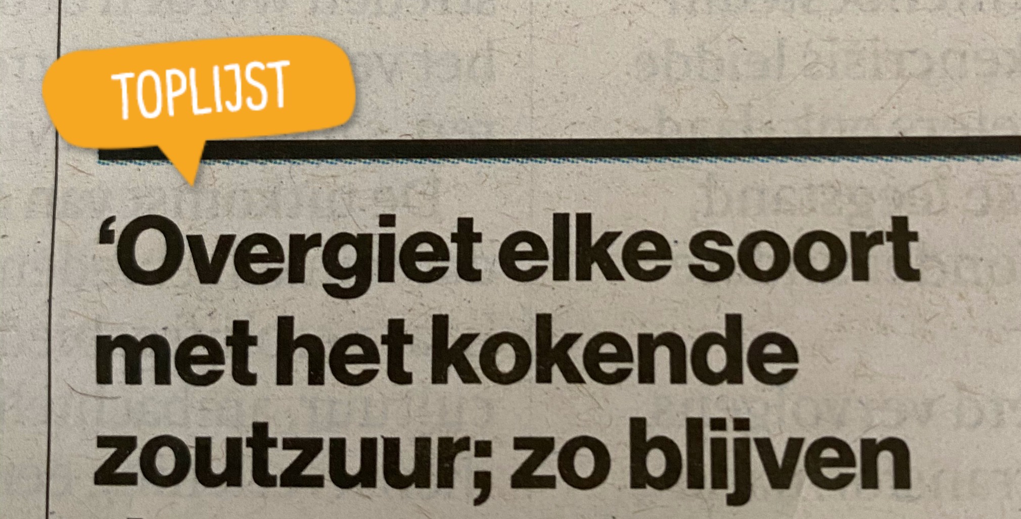 10 (zoet)zure voutjes: eten op eigen risico