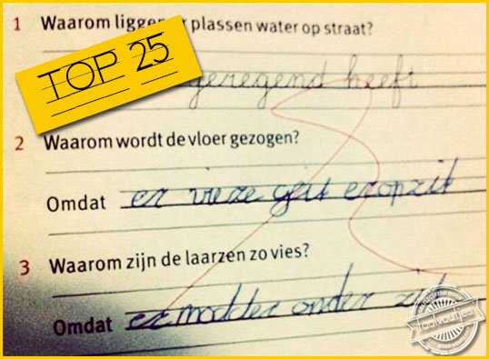 25 heerlijke kinderlijke vergissingen