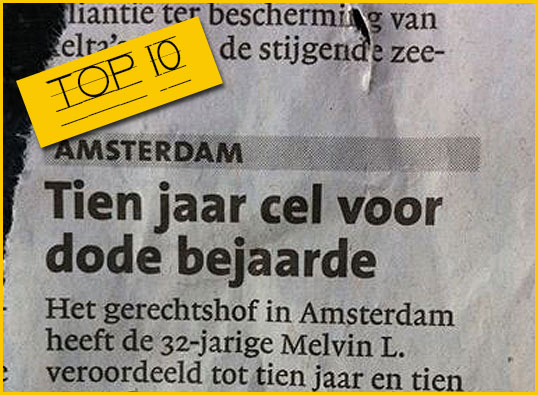 Over de doden niets dan vouts: top 10 morbide missers