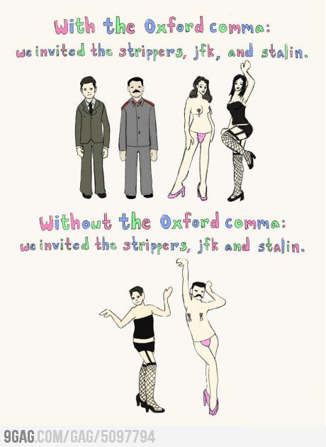 Het belang van komma's