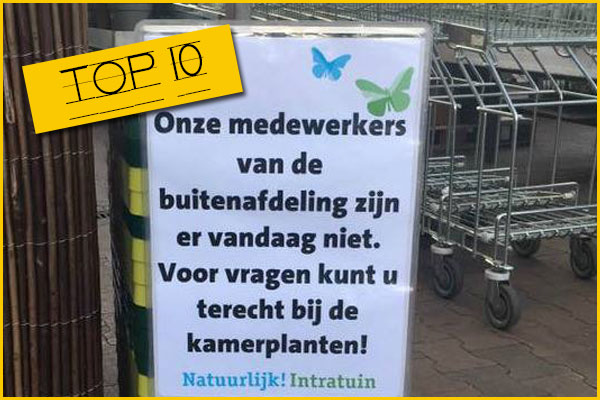 Natuurlijk vout! De 10 grappigste taalmissers van Intratuin