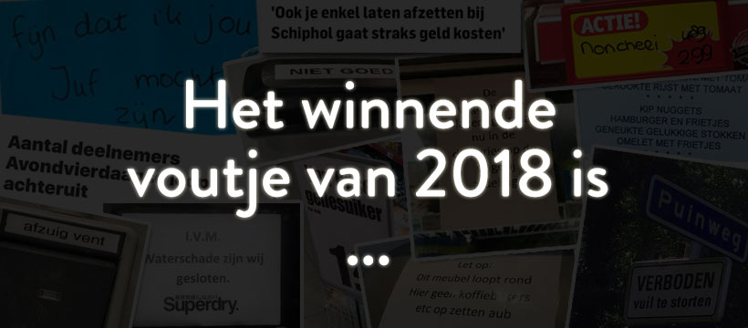 De Voute Verkiezing van 2018: dit is het winnende voutje!