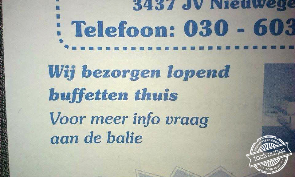 Column: Lopend buffet