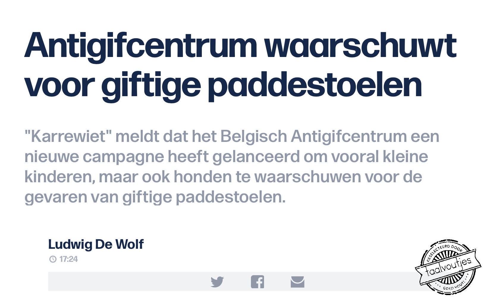 Column: Van de herfsthoed en de rand