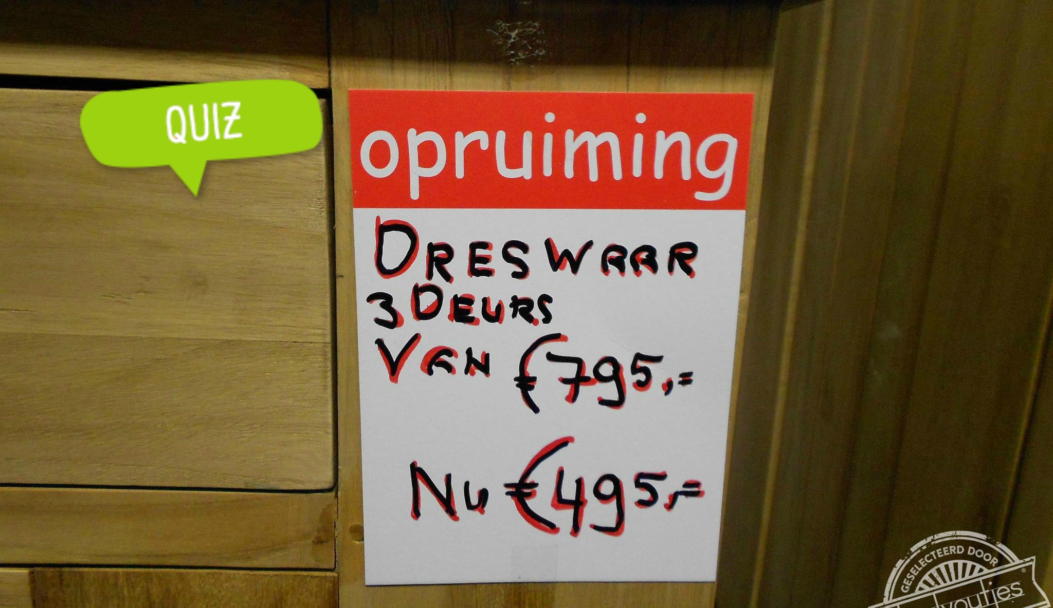 Quiz: Van het kastje naar de muur