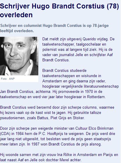 Kreeg hij de prijs dan twee keer?