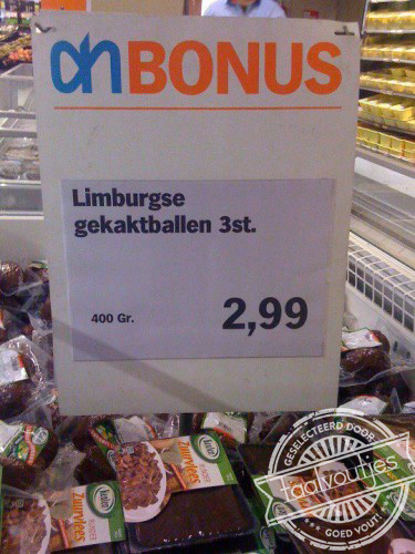 Limburgse delicatesse, nu in de bonus bij de Appie