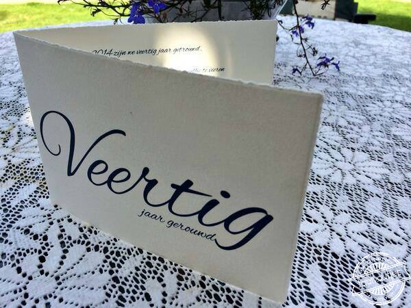 Of dat nu een jubileum is om te vieren…