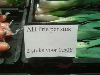 Die had ik nog nodig voor mijn prietaart