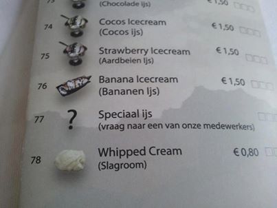 Doe mij maar blond met slagroom!