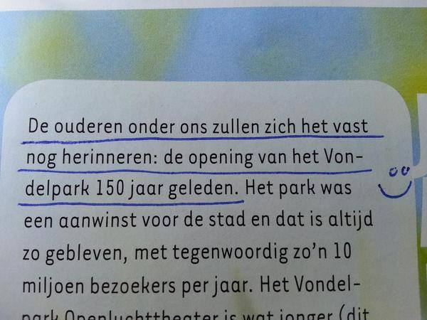 1. Ik weet het nog als de dag van gisteren!