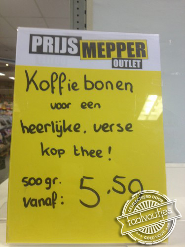 Als je behoefte hebt aan een lekker sterke bak.