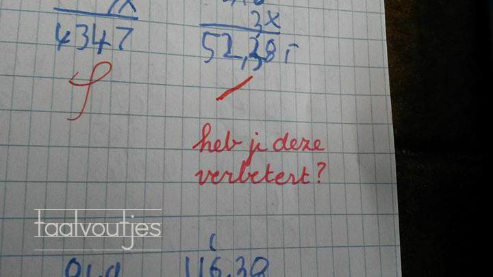 10. Ja, en ook gecorrigeert