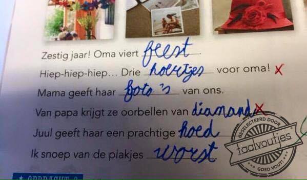 8. Daar zal oma blij mee zijn