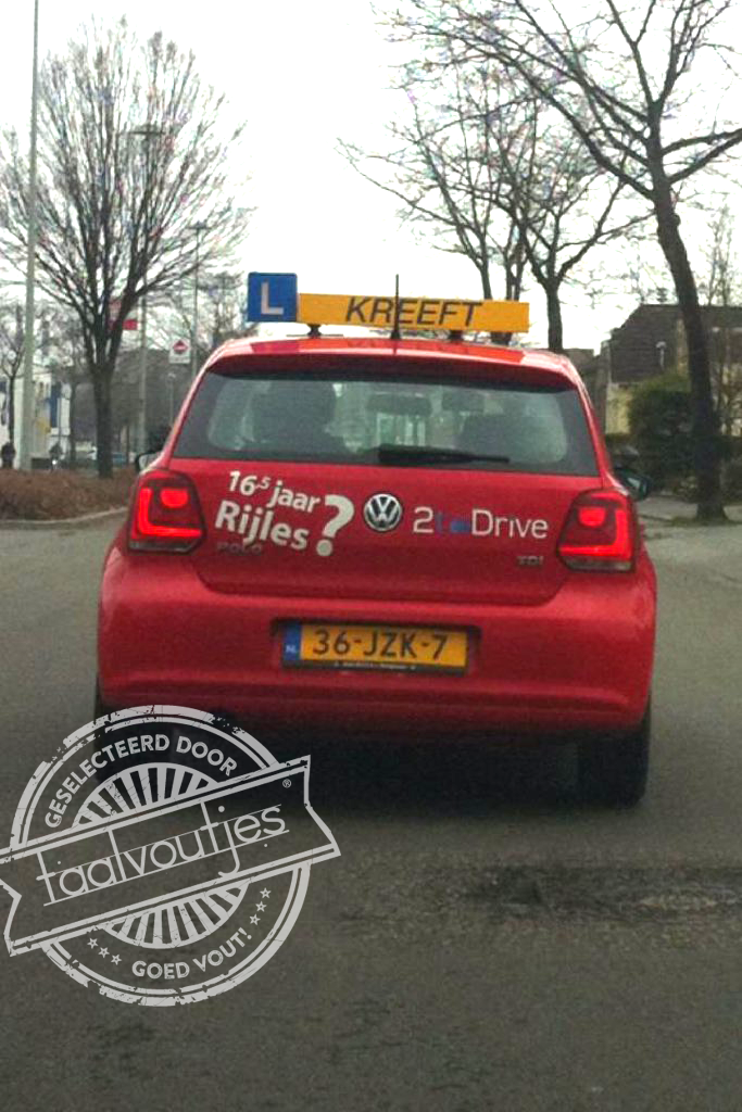 Ik neem liever wat minder rijlessen ...