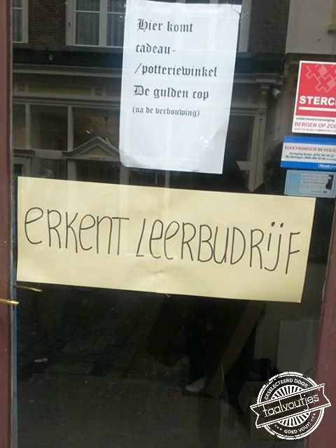 Hopelijk niet voor Nederlandse les.