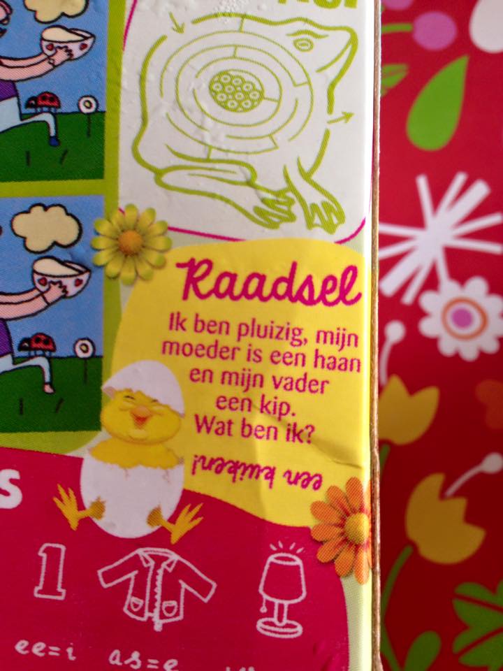 Een heel verward kuikentje?