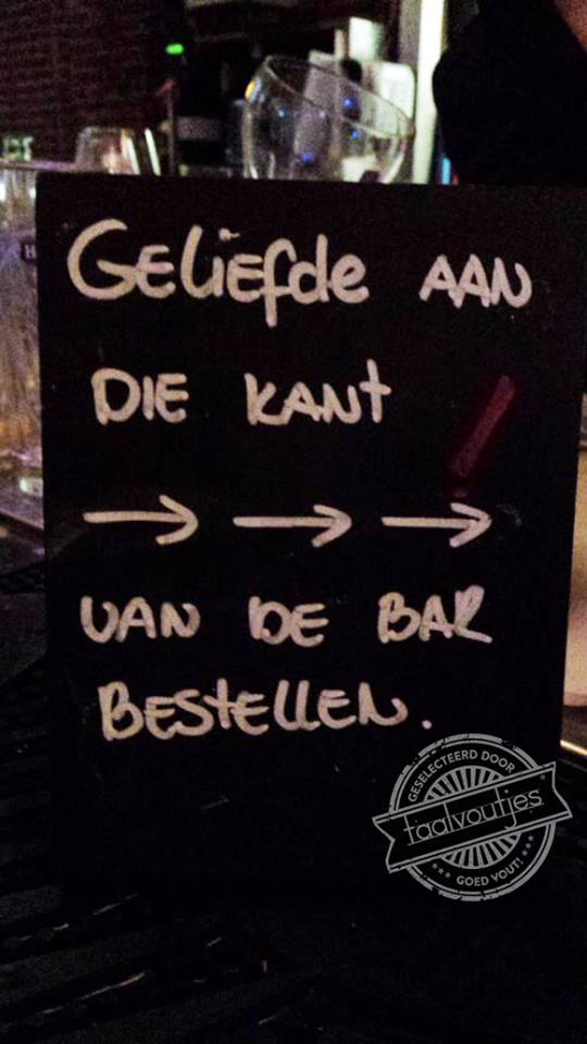 "Mag ik één relatie en een cola?"