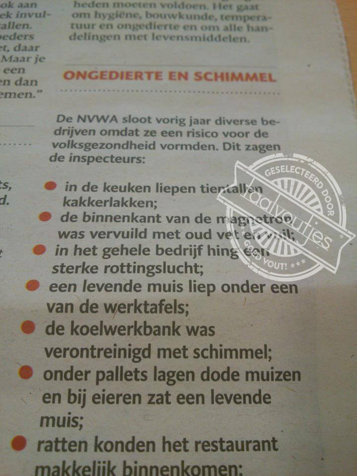 Een dode muis was verontrustender geweest...