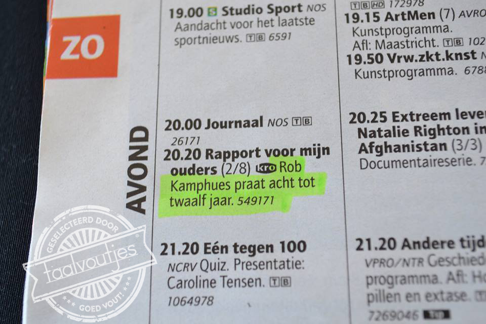 Dat wordt een lange avond...