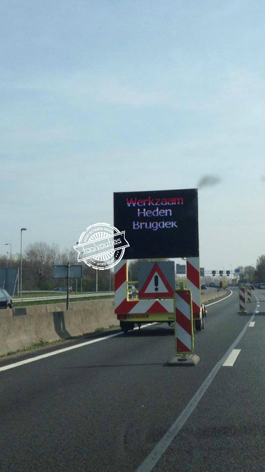 Mooi, het brugdek doet het vandaag